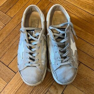 GGDB golden goose silver sneakers